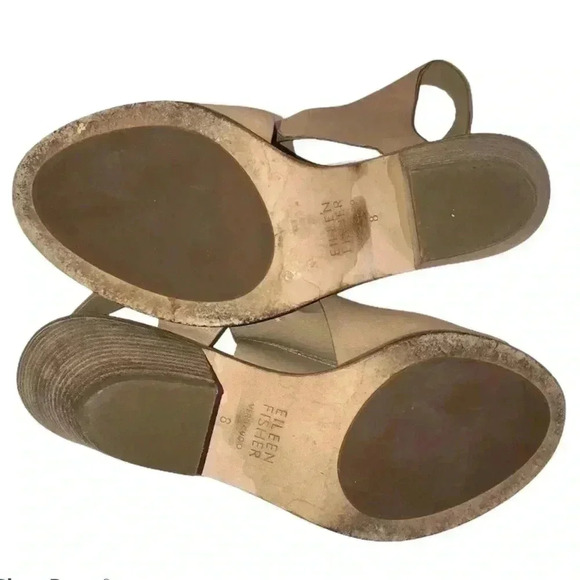 Eileen Fisher Glance Vachetta Sandals Size 8 - Picture 7 of 11